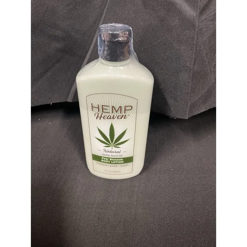 (2-Pk) HEMP Heaven ORGANIC Hemp Seed‎ Oil Pear Blossom Body Lotion